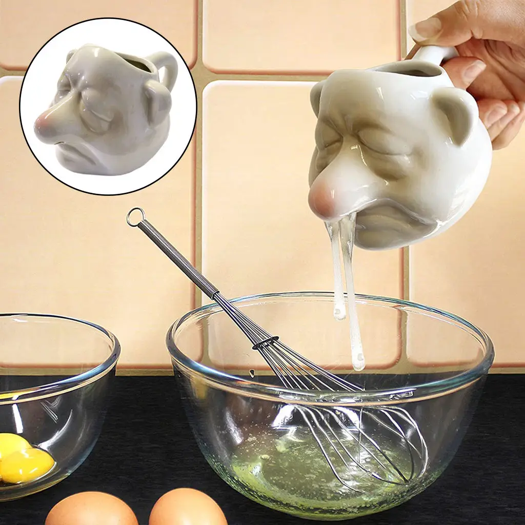 Dwarf Shape Creative Egg White Separator Ceramic Egg Yolk White Separator Household Kitchen Gadget Egg Tools