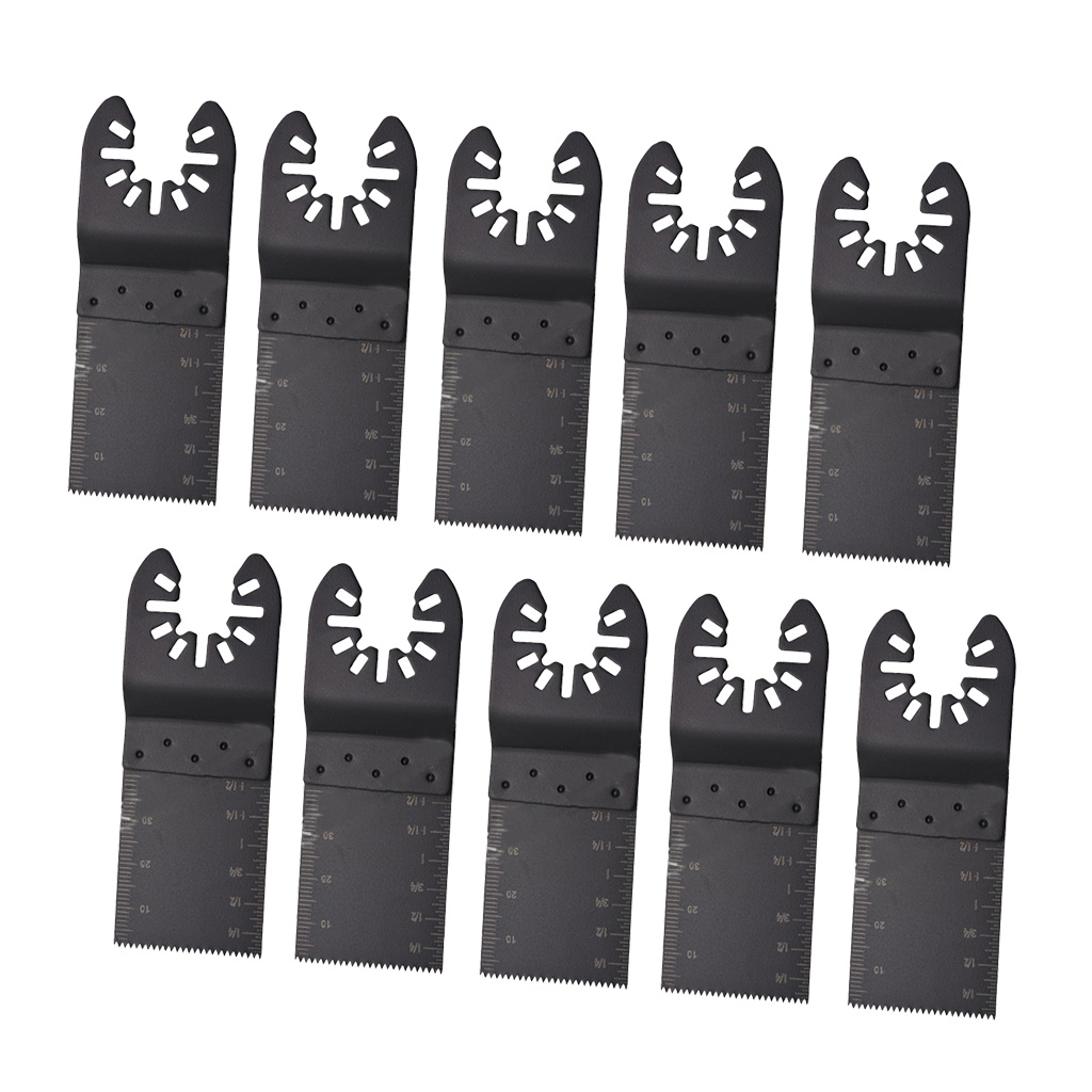 10 Pack Saw Blades 34mm Oscillating Multi Tool Cutter Universal For Nails/Screws