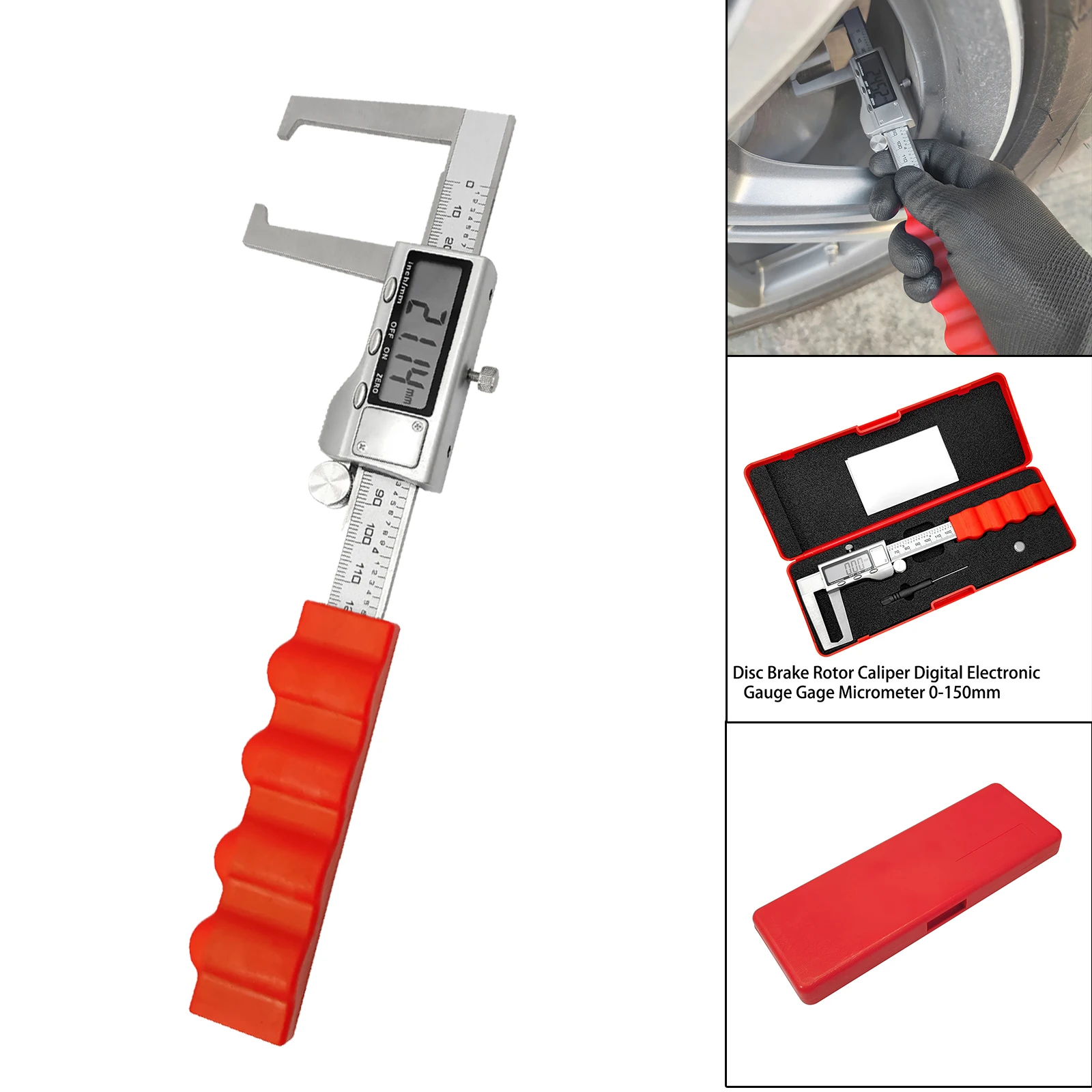 Brake Discs Vernier Caliper Digital Electronic Gauge Gage Detection Tool Micrometer 0-150mm
