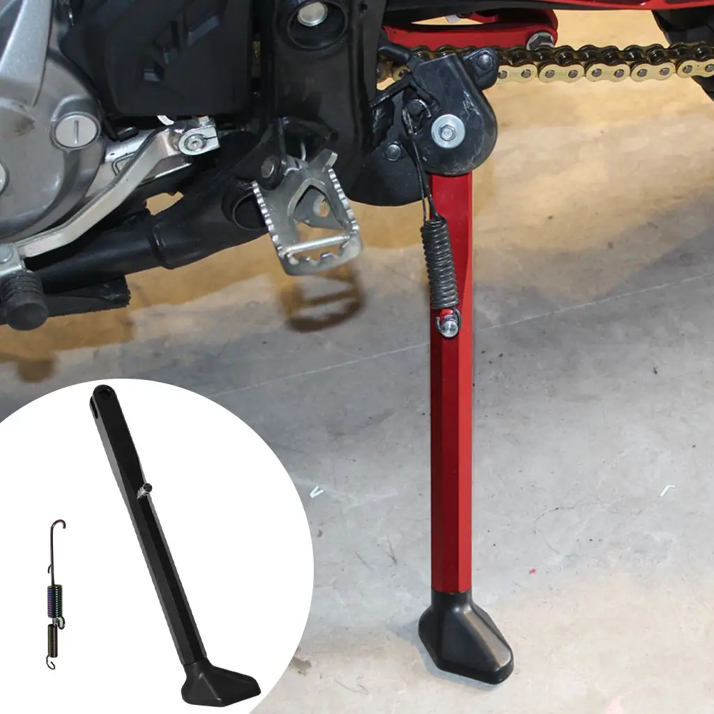 Motorcycle Kickstand Longer Style CNC Aluminum Foot Side Support Side Brace Lift Stand Fit for Honda Crf250L 12-2021 Rear Wheel