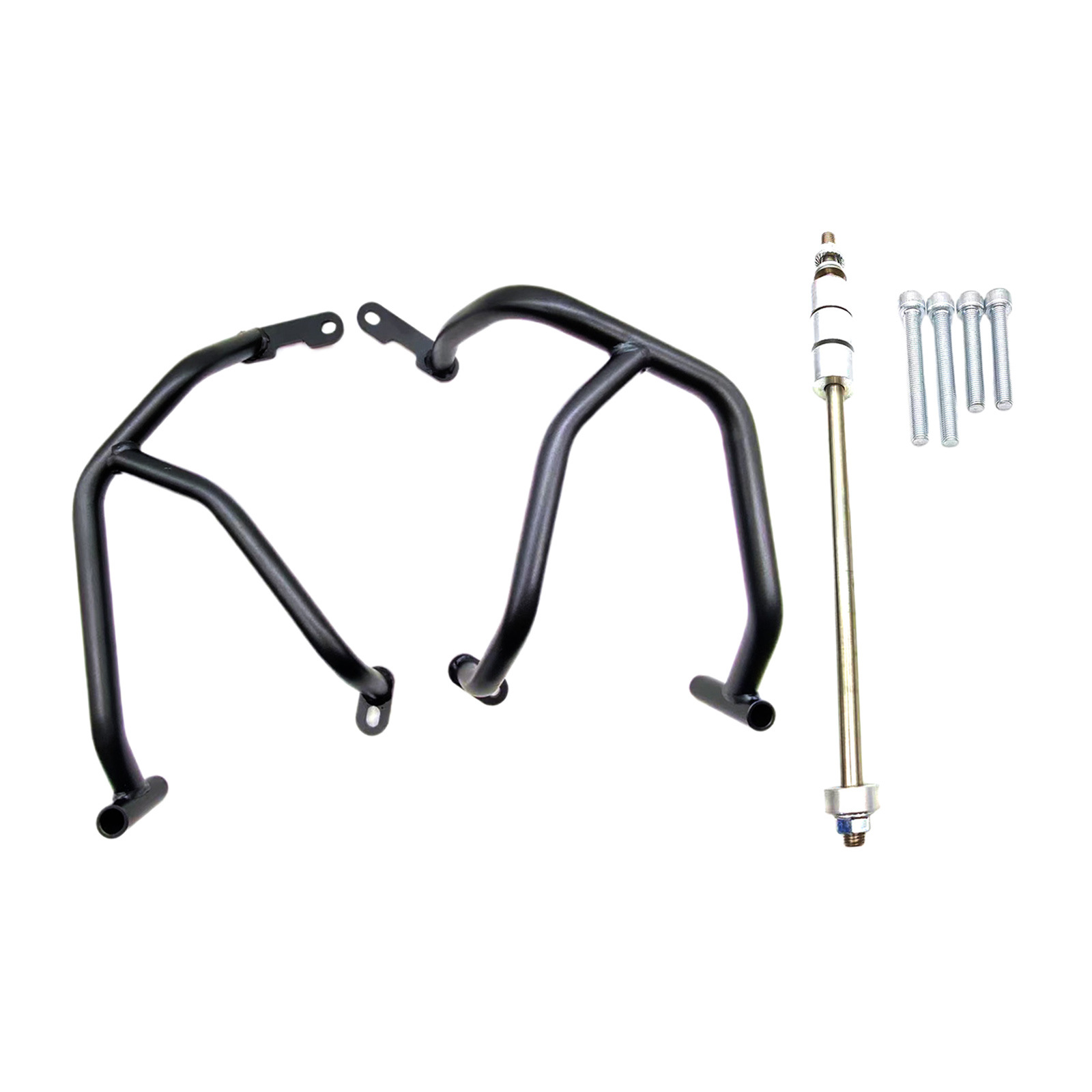 1Pair Carbon Steel Motorcycle Engine Guard Crash Bar Protector Compatible with Yamaha MT09 FZ09 2013-2020 Black