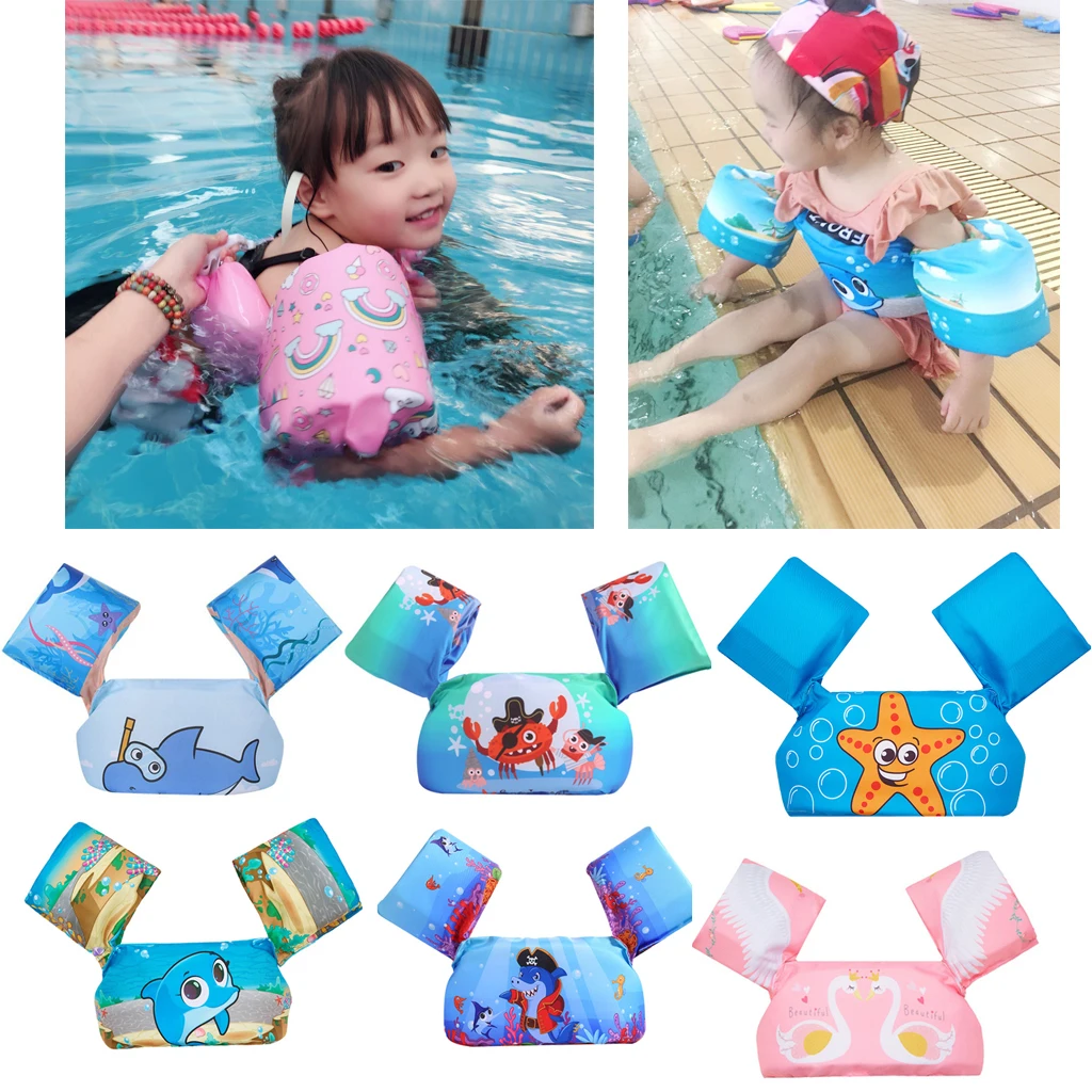 Deluxe Kids Swimming Floats Swim Trainer Floating Armbands Pool Buoyancy Vest