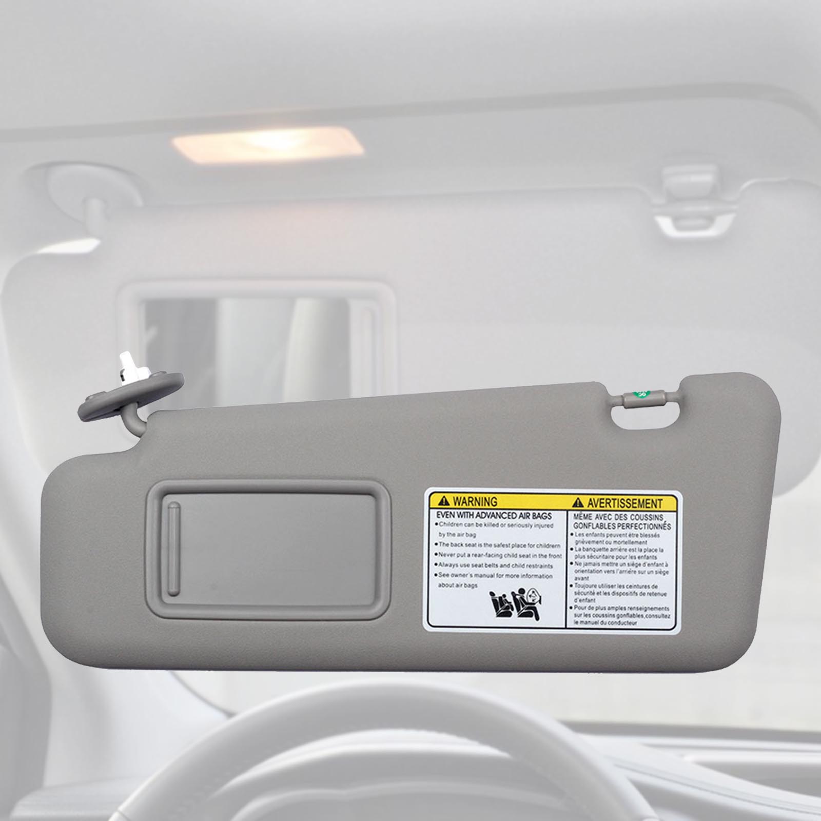 Car Sun Visor With Mirror Left Driver Side Without Sunroof For Toyota Highlander 2008 2009 2010 2011 2013 74320-48500-B0