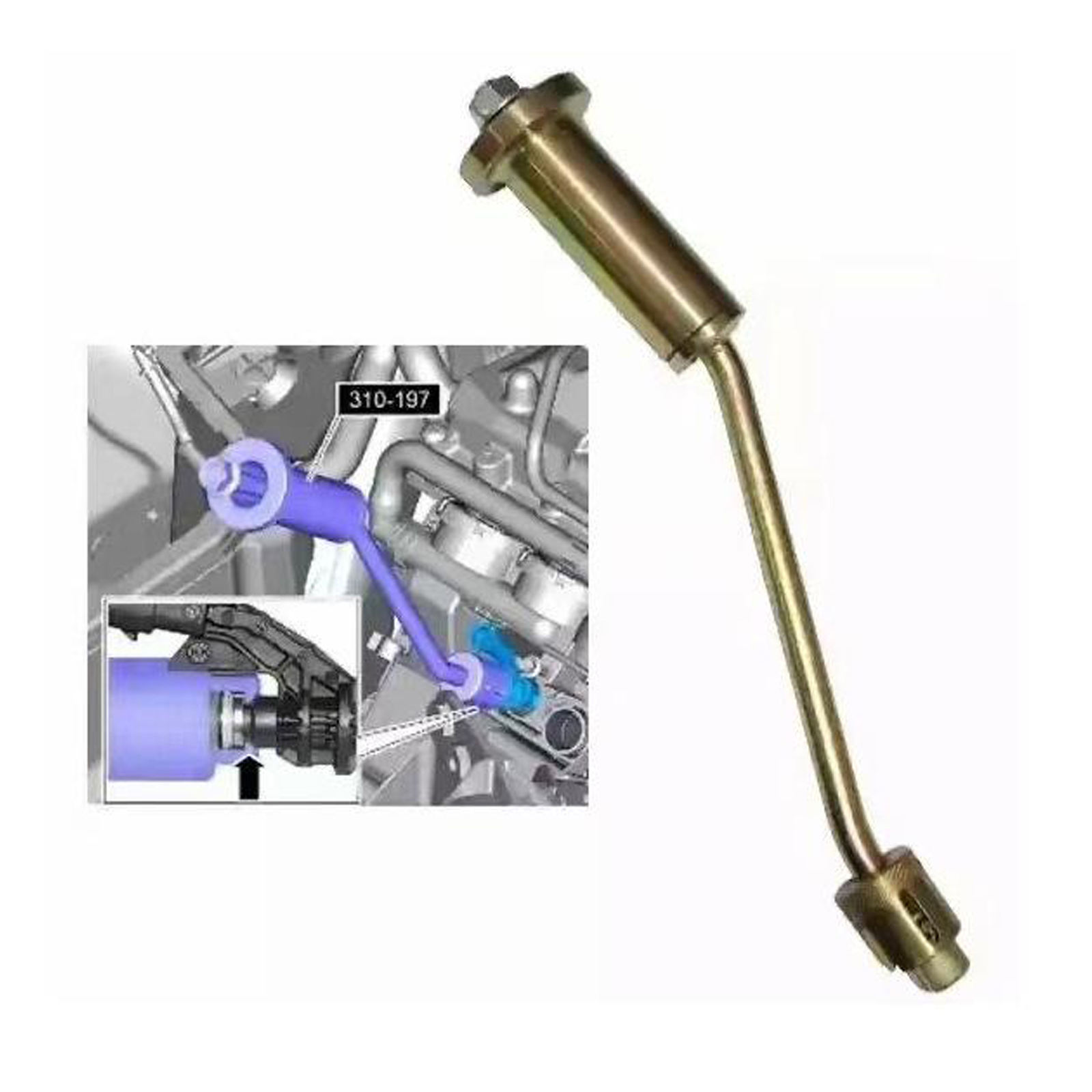 MR  Engine Fuel Injector Removal Installer Puller Tool For Jaguar 3.0 and Land Rover 5.0L 310-197 Engines Car Repair Tool