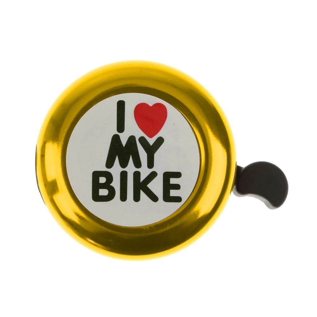 Metal Handlebar Bicycle Bell Kids Adults I Love My Bike Scooter Bicycle Bell