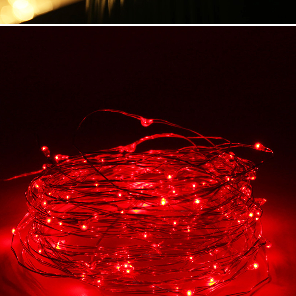 Waterproof Fairy Light New year LED Christmas Light Copper Wire String Light For Wedding Garland Party 1M 2M 3M 5M light string