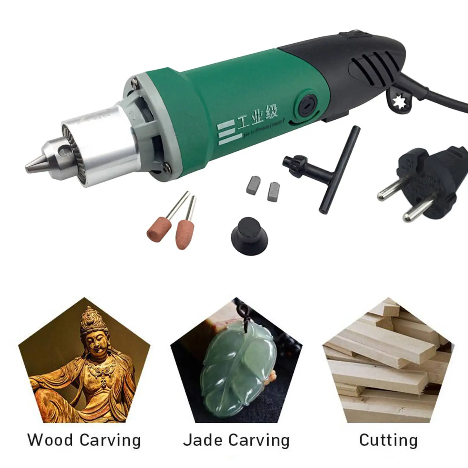 Mini Electric Drill Set Grinder Engraver 6 Speed Power Hand for Metal Working Jade Polishing Engraving Tools Sanding Accessories