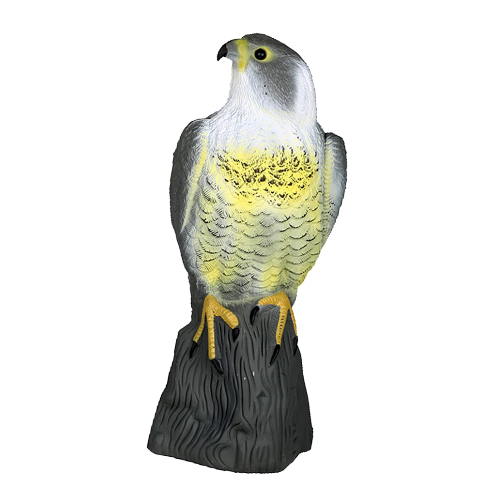 Falcon Decoy Garden Bird Rodent Deter Scarer Weed Pest Control Scarecrow