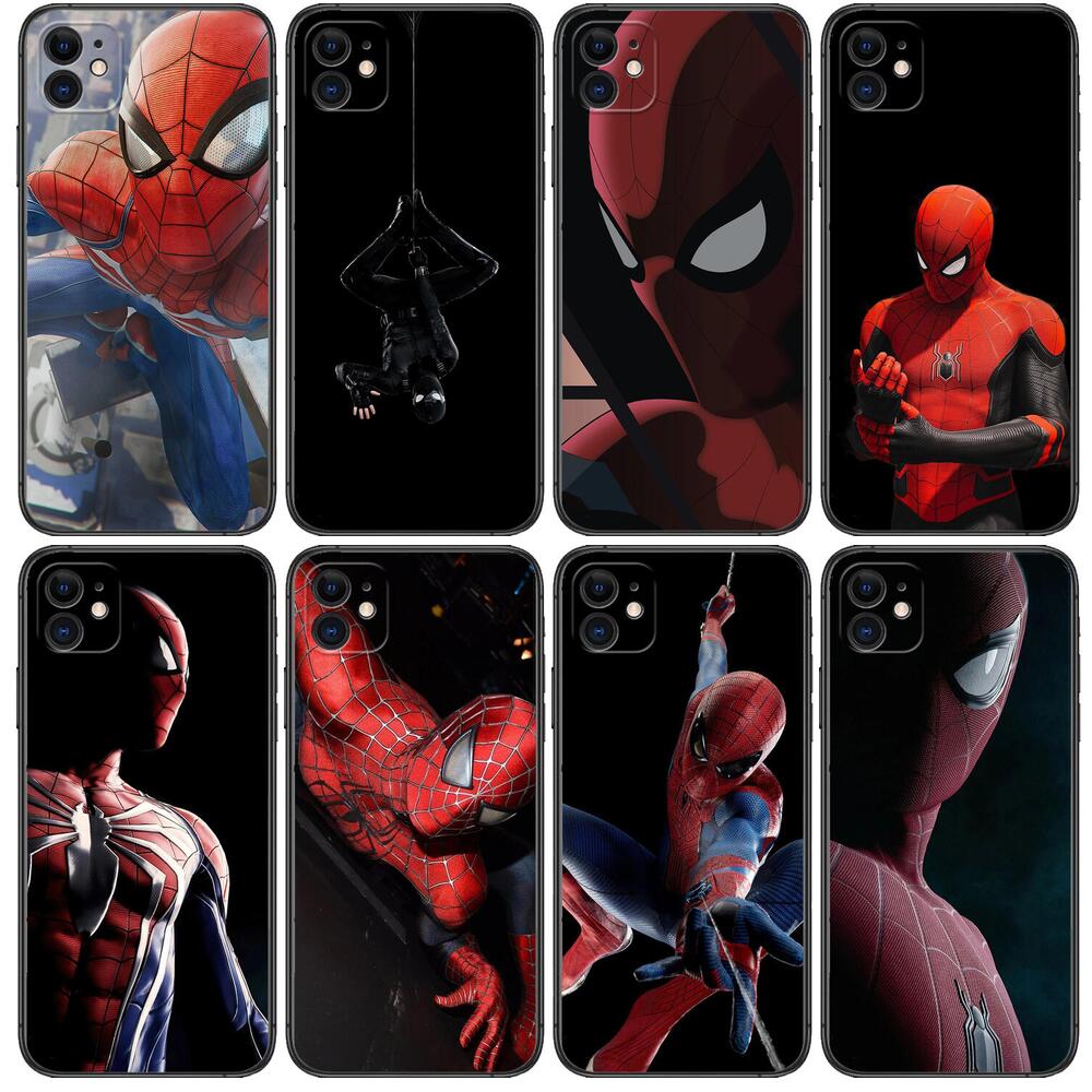 Роскошные чехлы для телефонов MARVEL Человек-паук для iphone 11 Pro Max  Чехол 12 Pro Max 8 PLUS 7 PLUS 6S iphone XR X XS mini Женский мобильный  сотовый | AliExpress