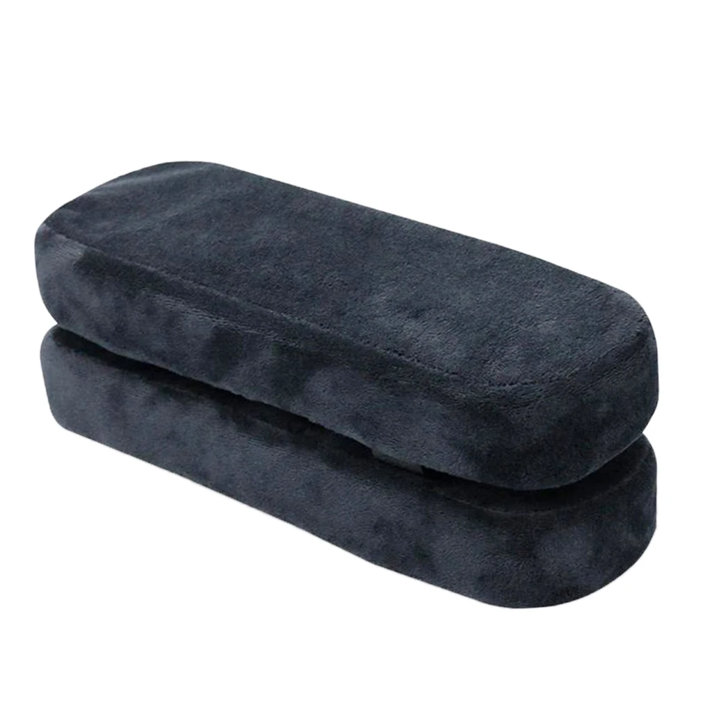 2 Pack Anti-slip Bottom Memory Foam Chair Armrest Pads Cushion Elbow Pillows