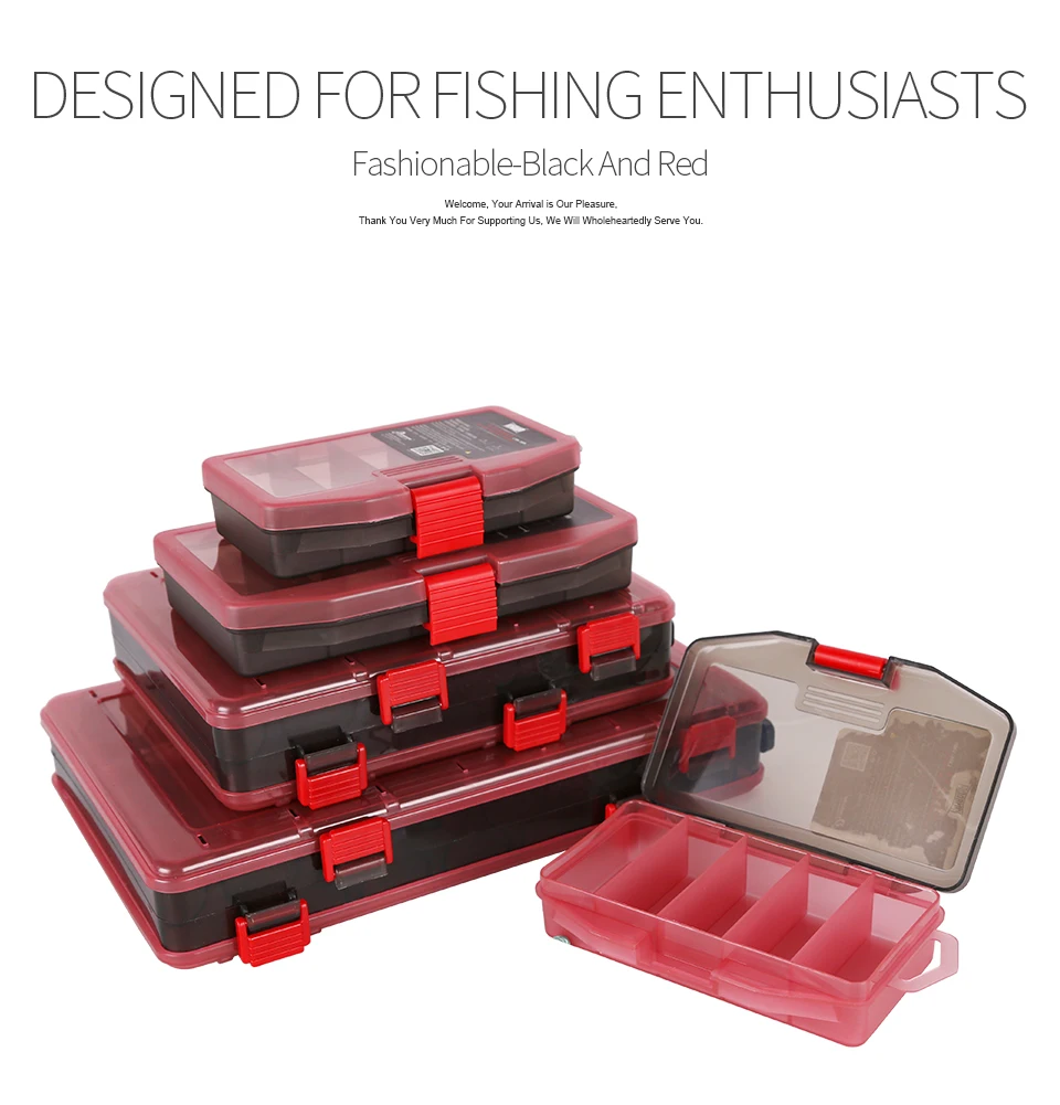Kingdom Fishing Tackle Box Fish Lures Hooks Baits Compartments Storage Case Box Fishing Tackle Box for Pesca Fishing Accessories (6)
