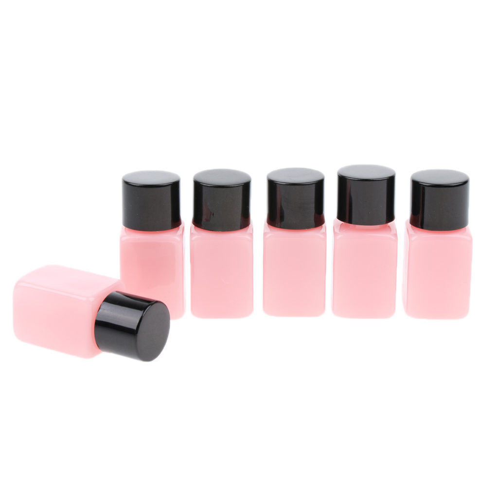 6   Pcs   10ml   Empty   Plastic   Screw   Cap   Bottles   Sample   Vials   for