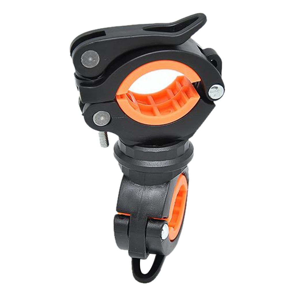 360° Rotation Bicycle Flashlight Mount Holder Handlebar Seatpost Cycling Quick Release LED Light Mounting Holder Clip Clamps