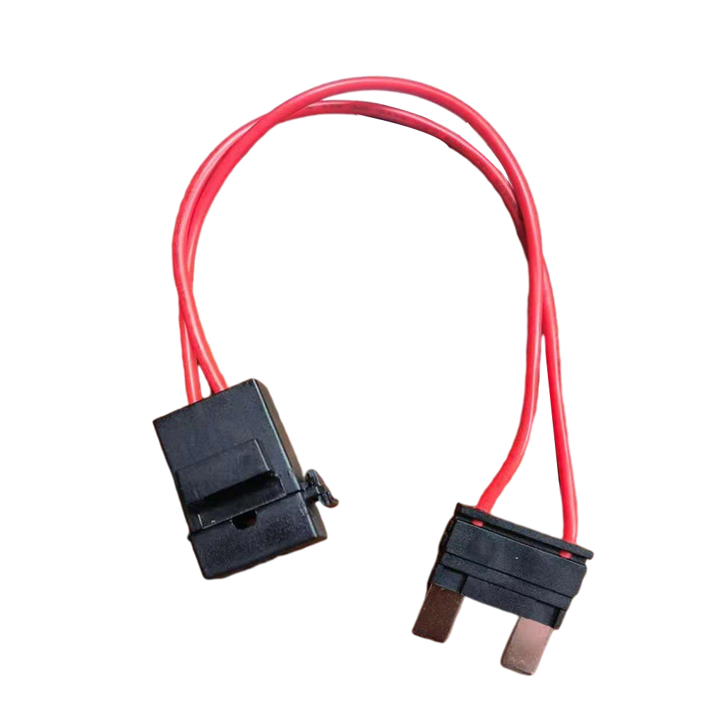 Automobile Two Pin Power Take-Off Current Collector Plug Harness Fuse Adapter, 200mm Long