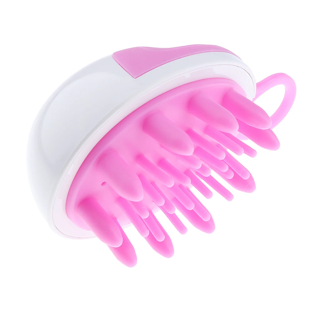 Soft Silicone Shampoo Scalp Body Cleansing Shower Spa Hair Massager Brush