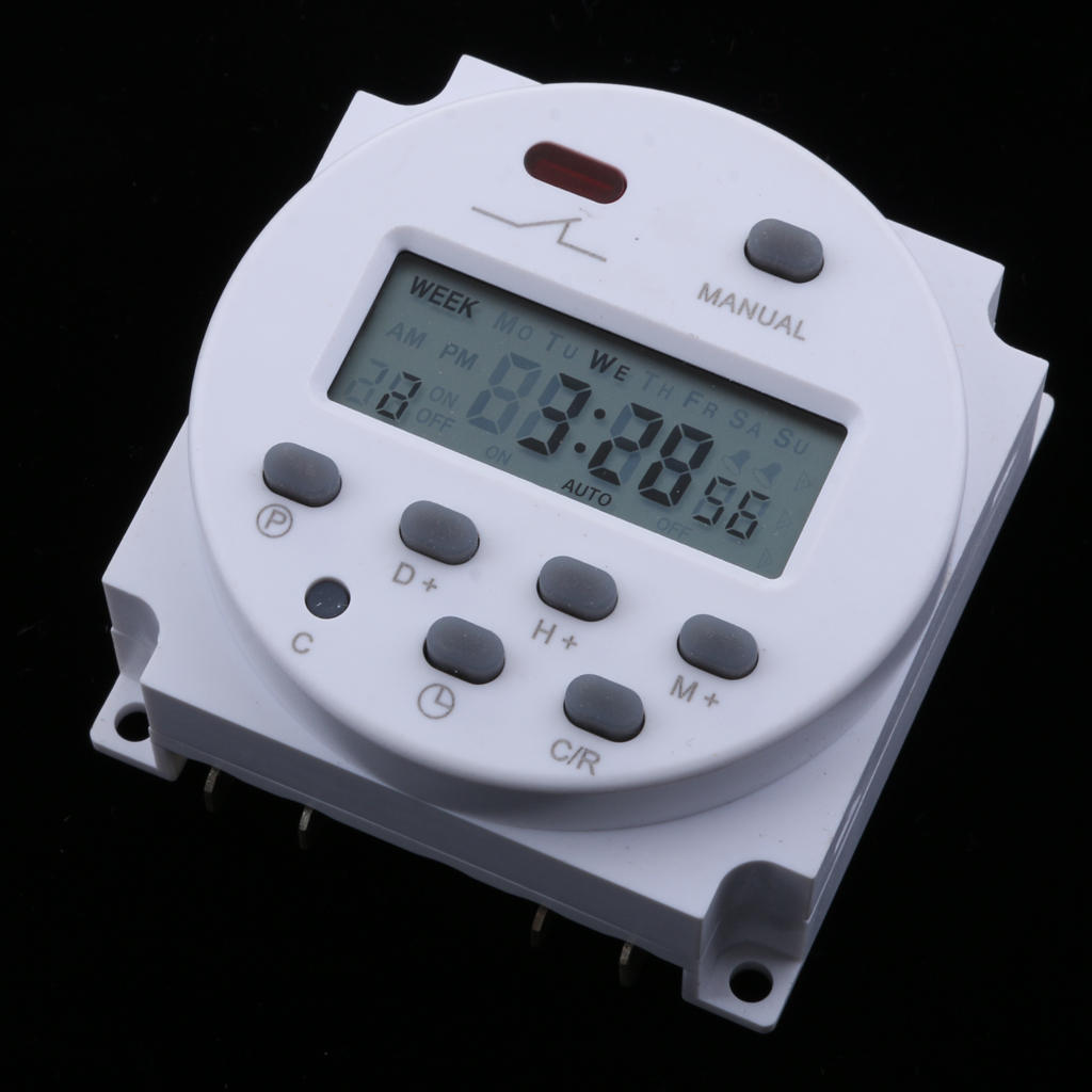 Timer Switch for Solar Lights Digital Programmable Timer DC/AC 12 Volt hot for Led Lamp Water Heater Sprayer