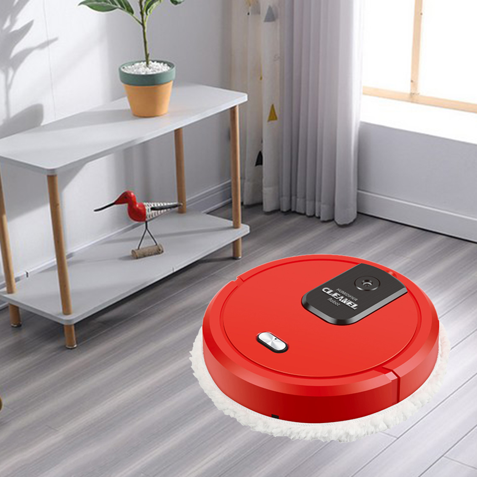 Intelligent Robotic Vacuum Smart Low Noise Floor Sweeper Duster Carpet Cleaning Machine for Home Office Daily Cleaning