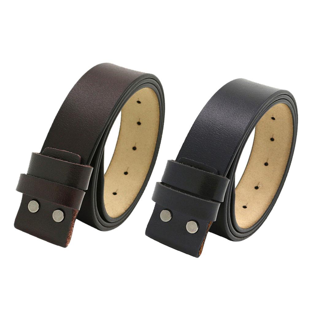 Belt Replacement Men`s Leather Strap Adjustable Waist Belt without Buckle