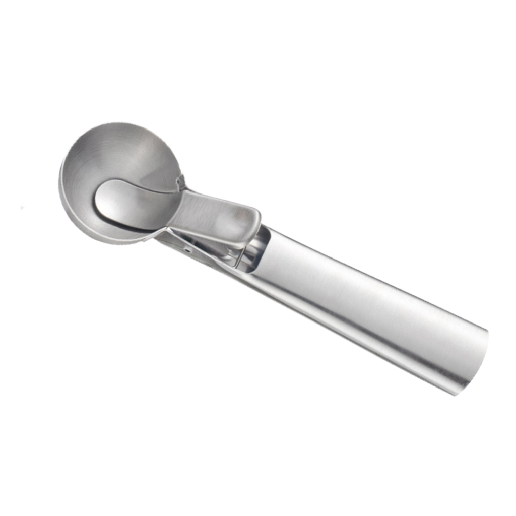 Stainless Steel Classic Ice Cream Scoop Watermelon Baller Scoop Fruit Dessert Spoon Kitchen Tools for Biscuit Home Cake