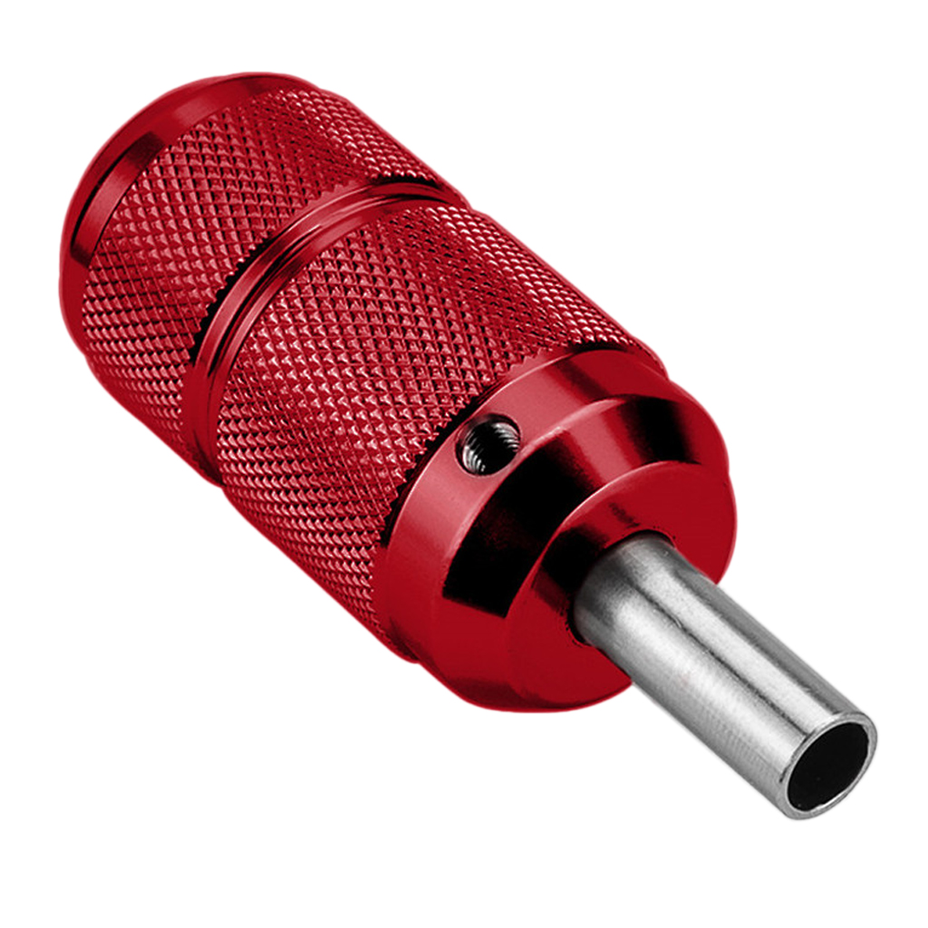 Aluminum Alloy Tattoo Grip Self Locking 25mm Tattoo Handle with Knurling Craft Tube