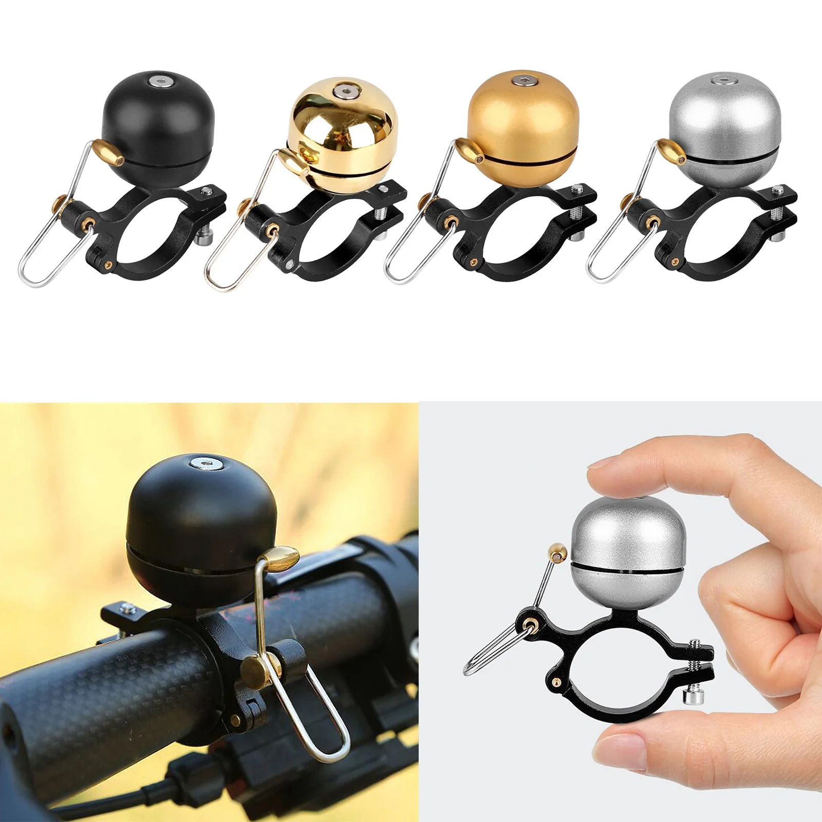 Loud Sound Bike Bell Mountain Bike Aluminum Alloy Bike Bell Retro  Bell