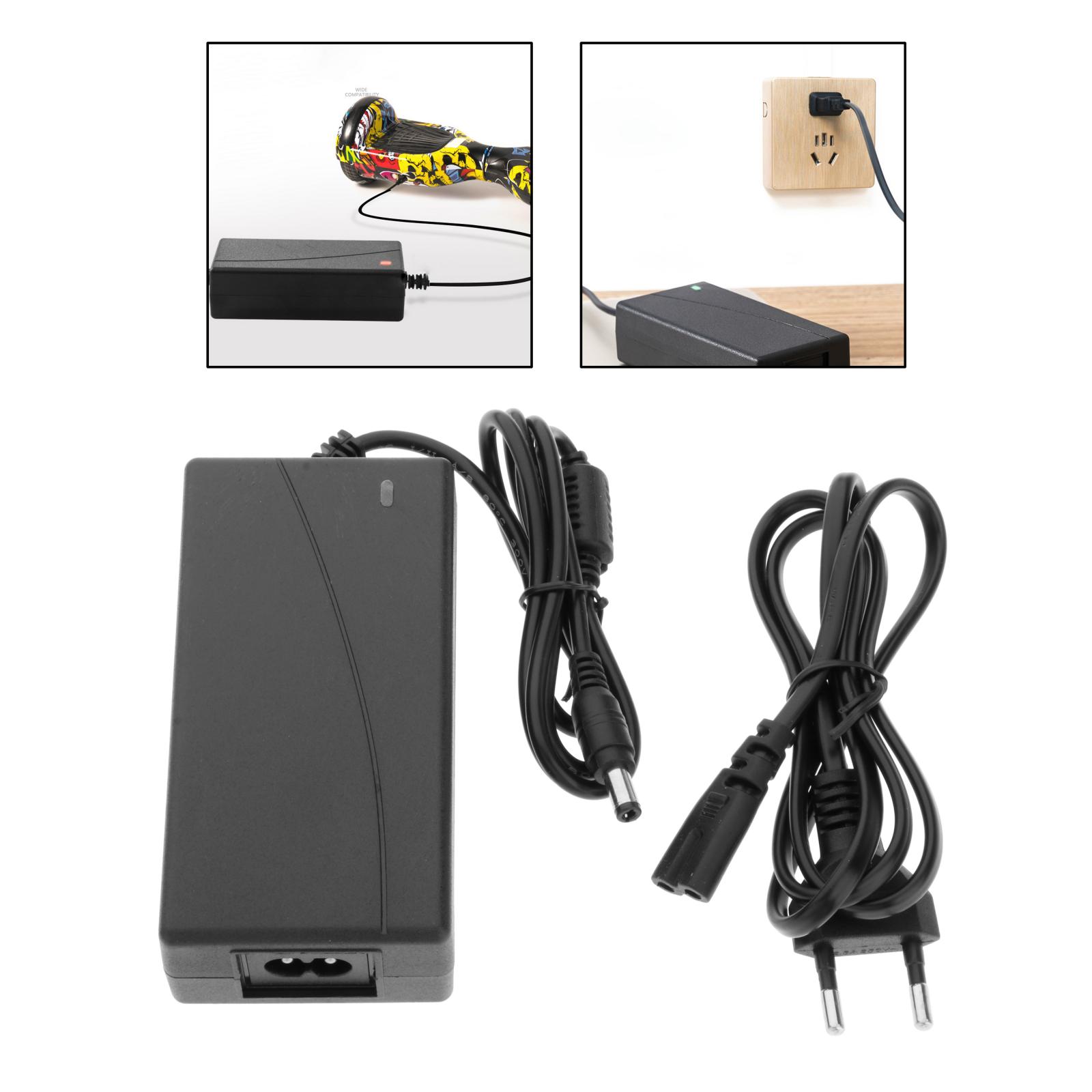 Power Supply DC 5.5mm 42V Fast Charger for Electric Bike Mobility Scooter Skateboard Lithium Battery Charger