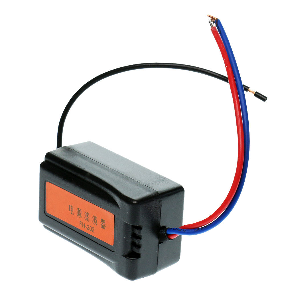 Car 12V Pre-wired Audio Power Noise Filter Ground Loop Isolator Suppressor