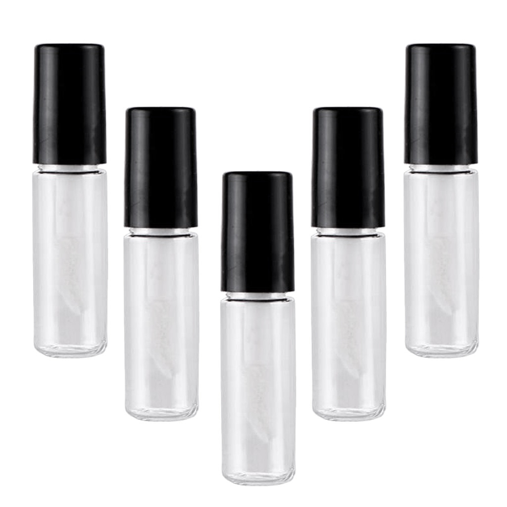 5PCS 2mL Empty Clear Lip Gloss Containers, Tubes Simple and Generous, can Hold a