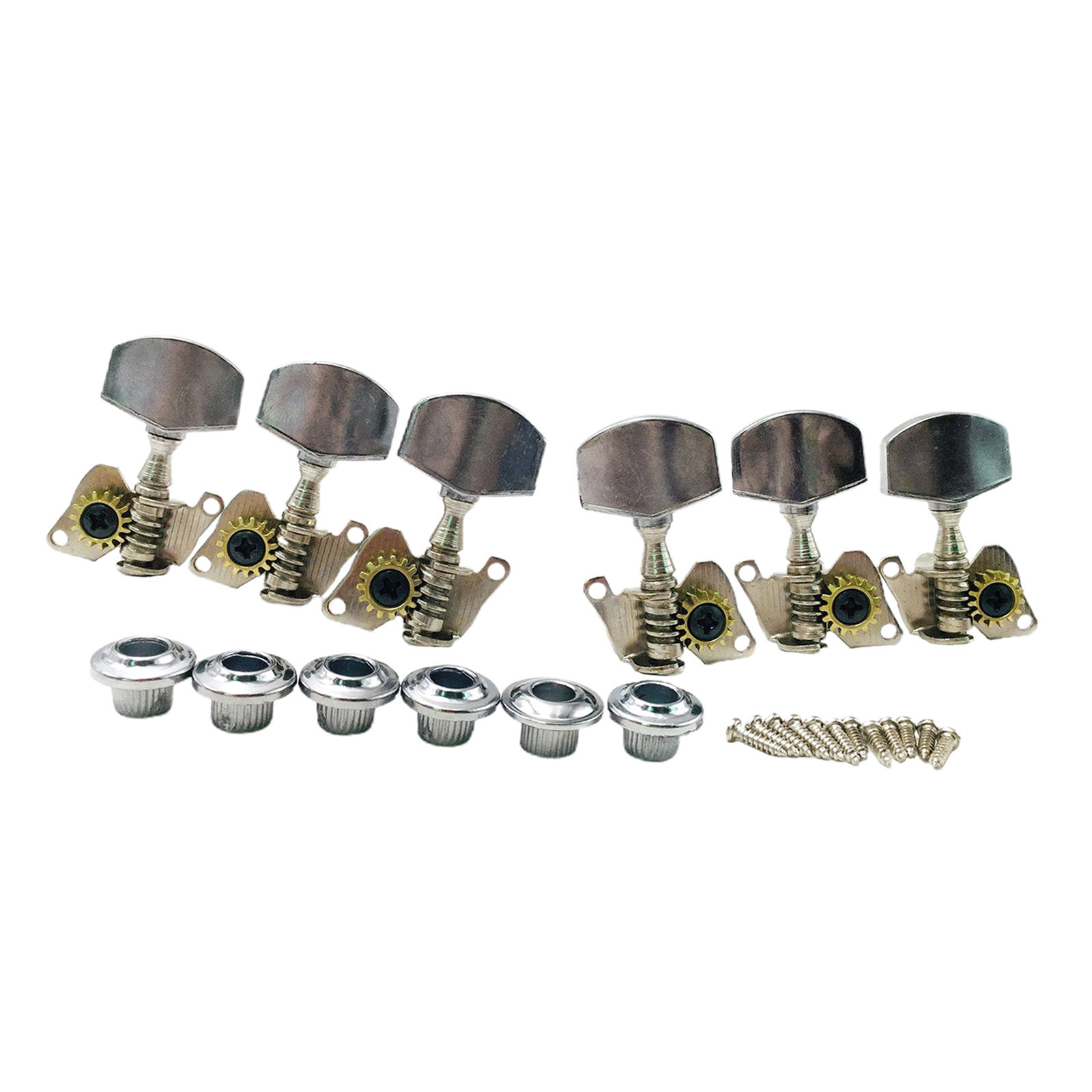 6pc/set Acoustic Guitar Tuning Keys Pegs Open Gear Fine Finish Replacement