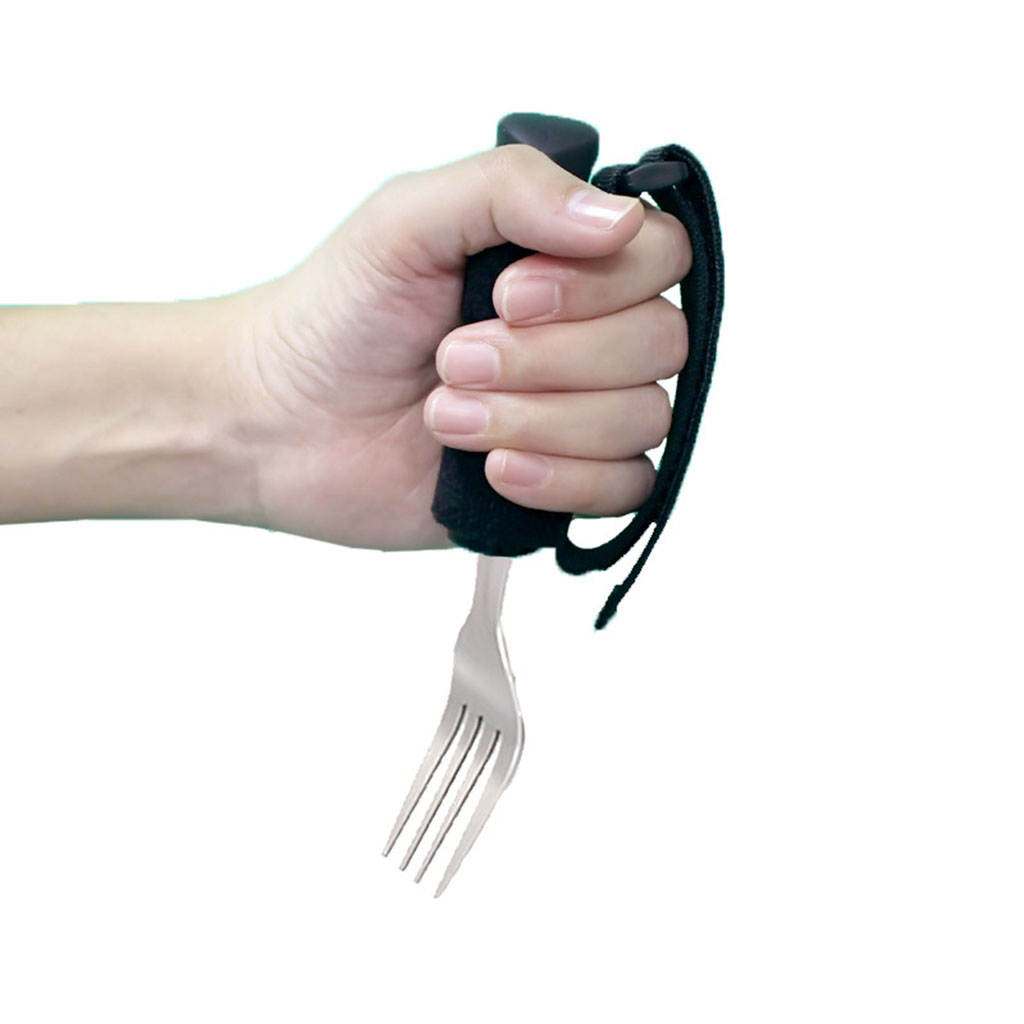 Thicken Disabled Auxiliary Tableware Anti-shake Self-help for Elderly for Parkinsons Stroke Weak Hand Grip Hand Cramps