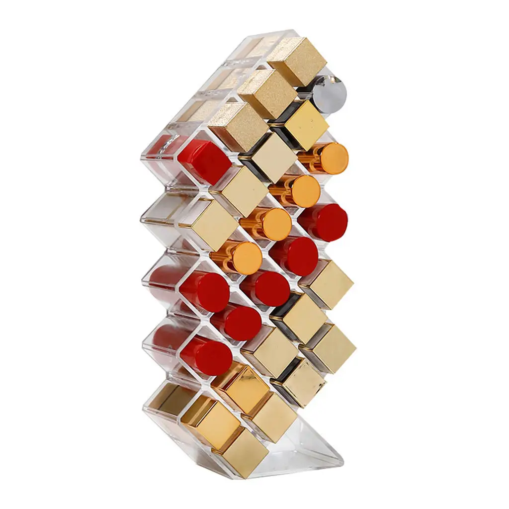 16 Fish Shaped Grid Rechargeable Makeup Holder Lipstick Rack