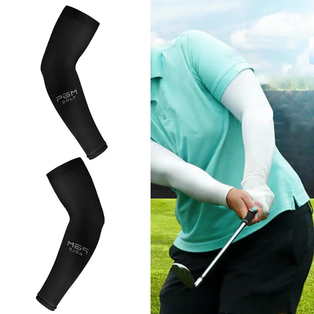 2Pieces UV Sun Protection Sport Arm Sleeves Golf Bike Cycling Arms Cover