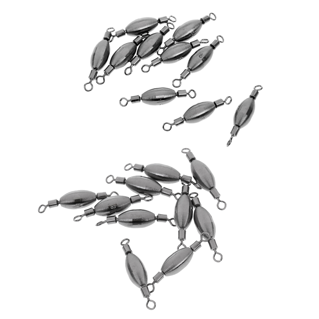 20pcs, Quick Sinker Fishing Swivels Fishing Rig Accessories Tackle 0.5/0.3