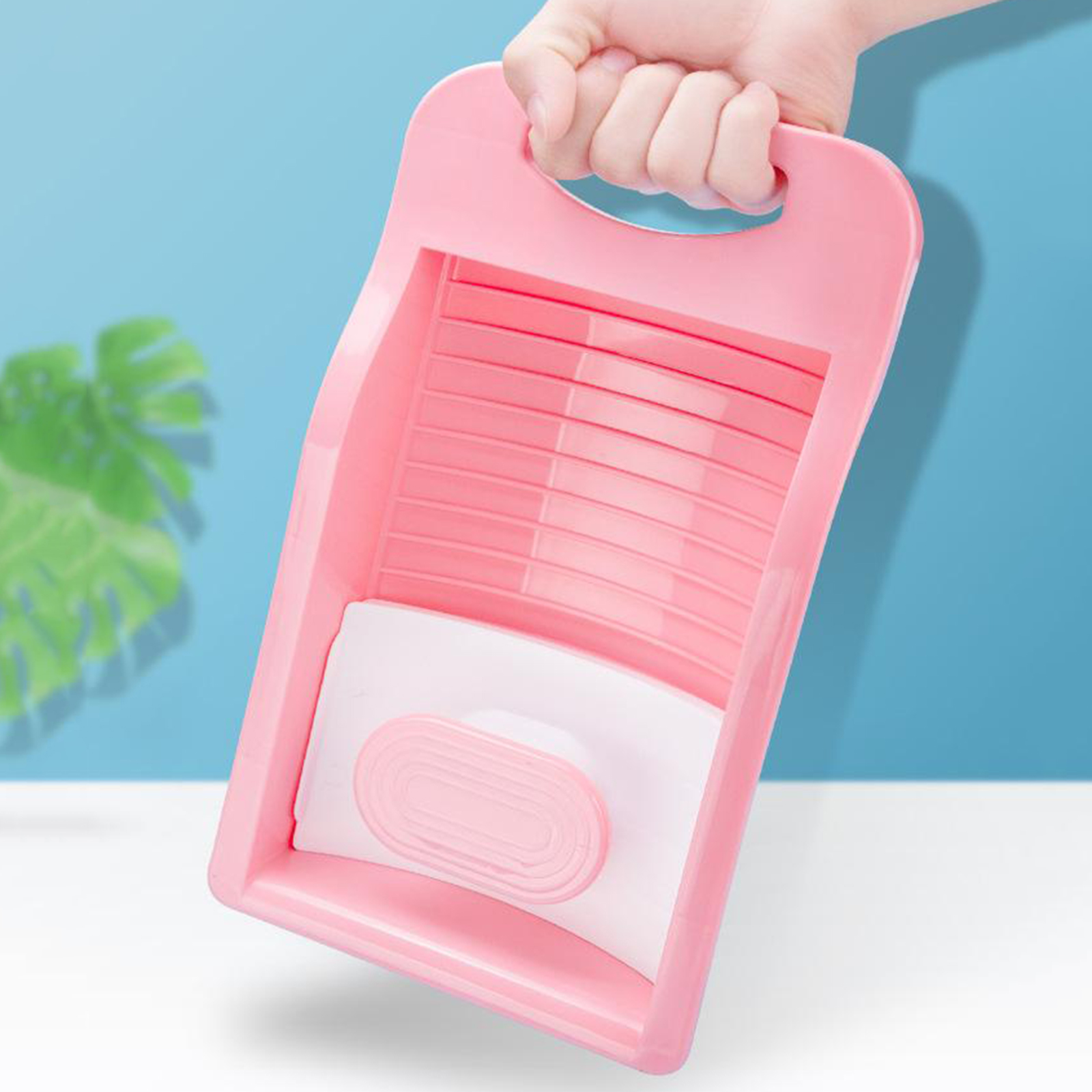 Plastic Laundry Washboard Mini Underwear Washboard Washing Washboard for Home Travel Dormitory