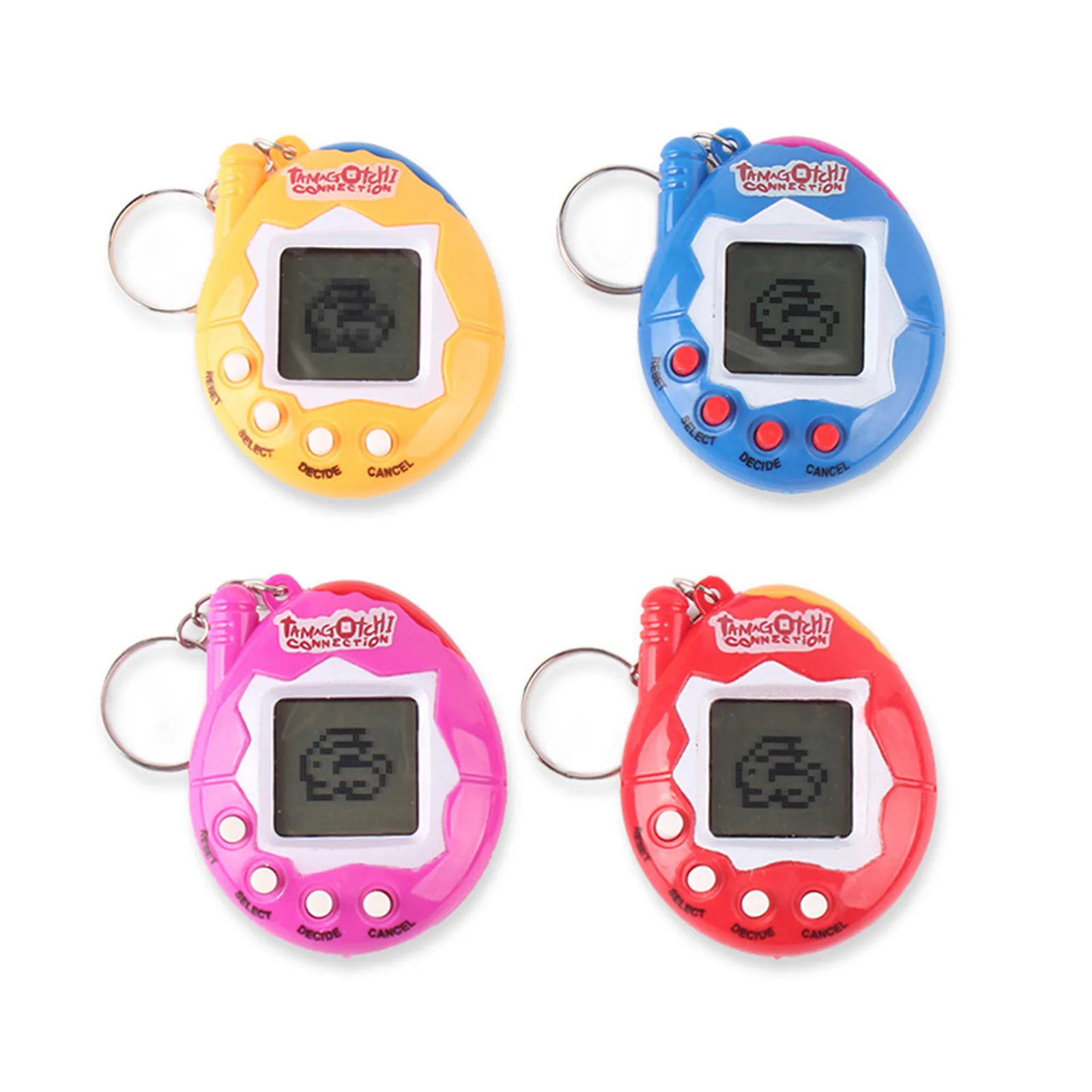 New Random Color 49 Pets in One Virtual Pet Cyber Pet Toy Retro Funny AR Kitty Dogs Panda T-Rex and Other Pets for Kids Adults Nostalgic 90s Toy 