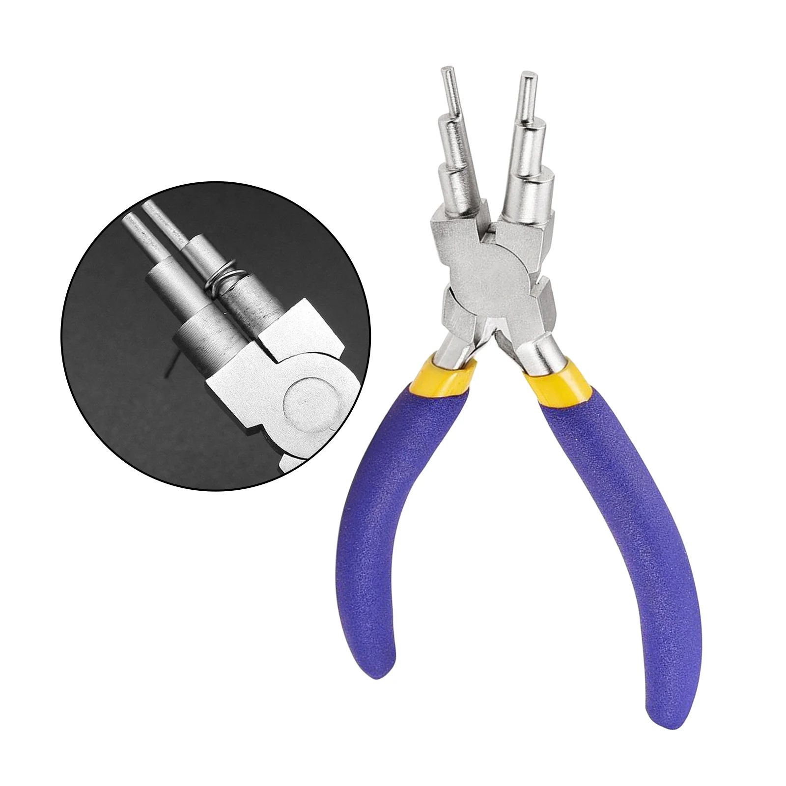 6 in 1 Wire Looping Forming Bail Making Pliers Non-slip Comfort Grip Handle