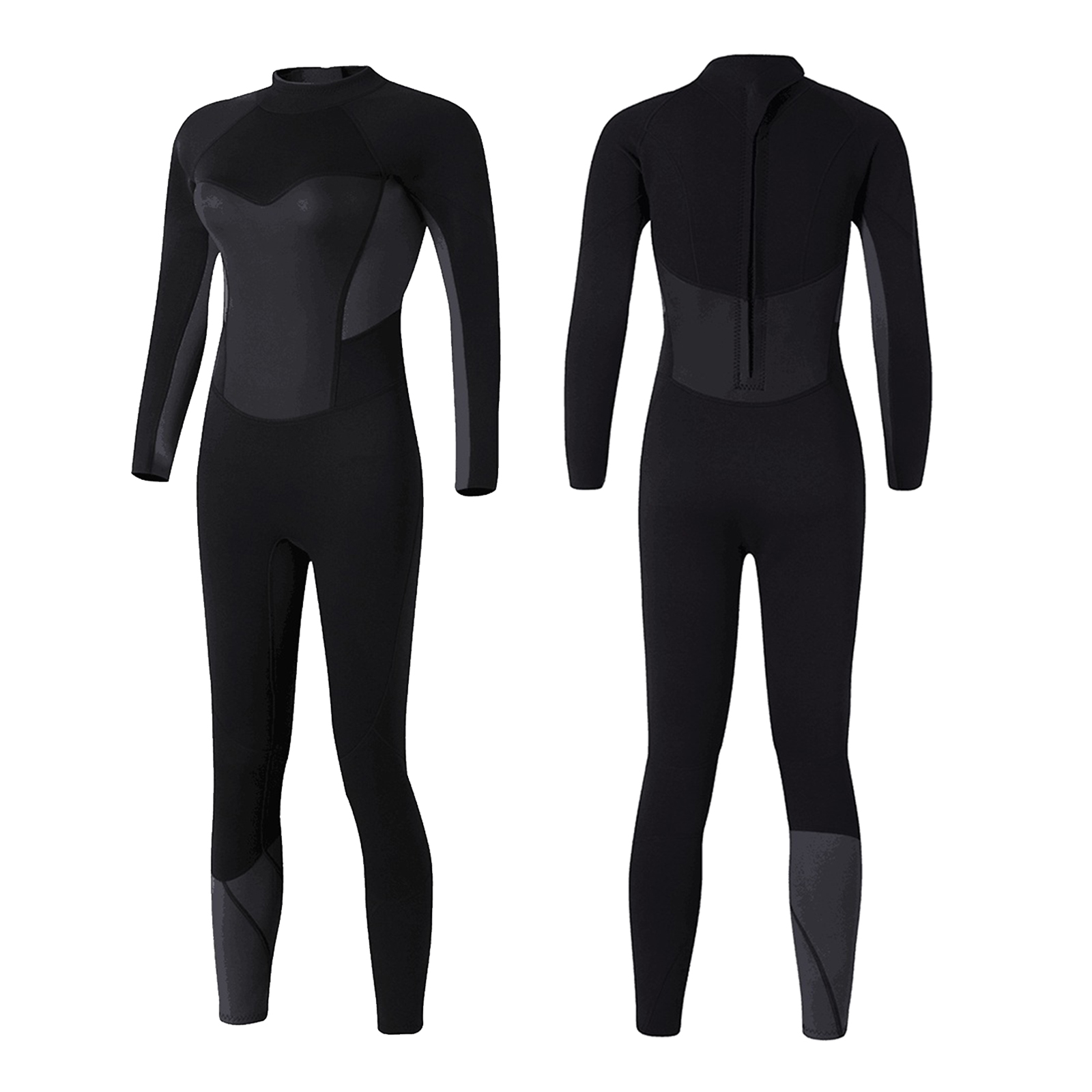 Women Wetsuit 3mm Neoprene Diving Suit Keep Warm Thickened Long Sleeve Full Body Scuba Wet Suit for Surf Snorkeling Swimsuit