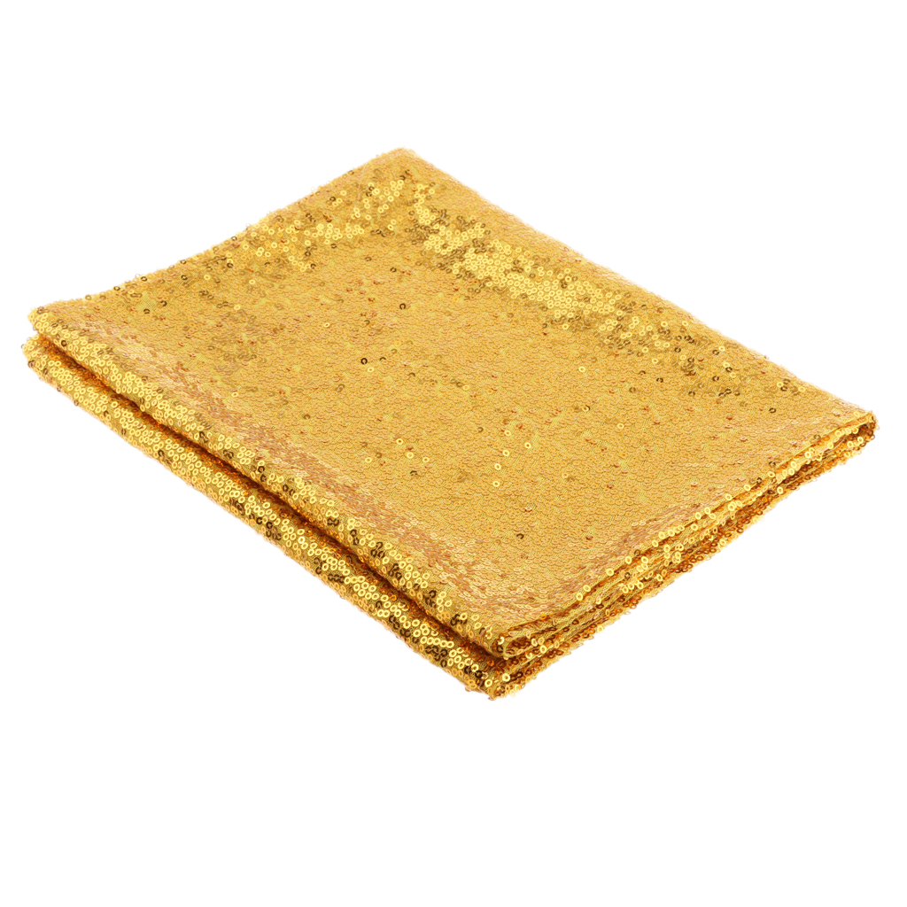 12x108-Inch Rectangle Sequin Table Runner- For Wedding/Party/Decor (12x108-Inch)