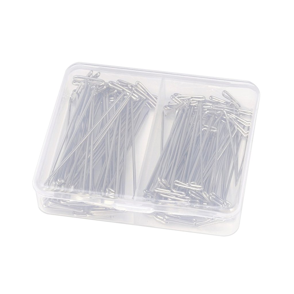 100 Piece T Pin, T- Pins For Modeling Wigs, 2 Sizes 54mm And 45mm