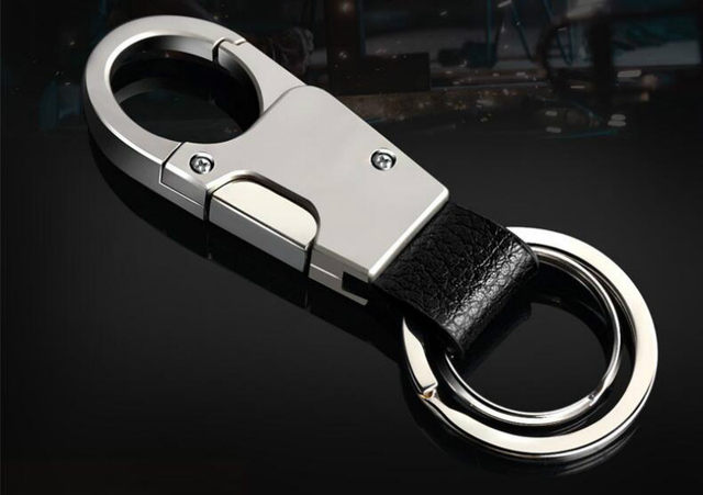 Luxury Titanium Men Belt Key Chain Lightweight Car Keychain For