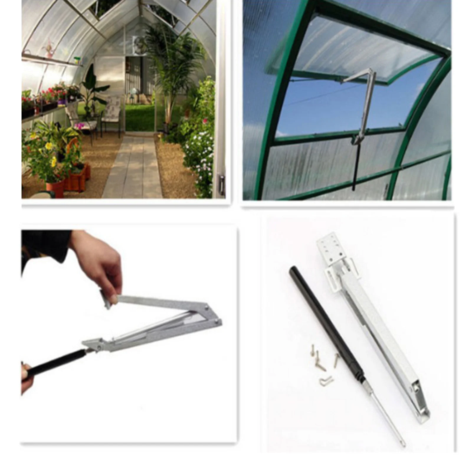 Solar Heat Sensing Automatic Greenhouse Window Opener Adjustable Auto Vent Opener, Lifts 7kg