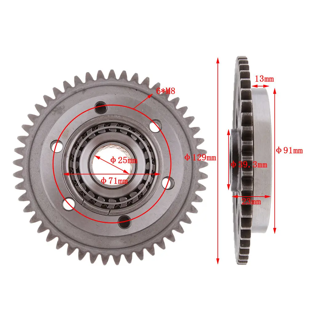 Starter Clutch With Idler Gear Fits Buyang FA-D300 H300 LH260 300 ATV Quad