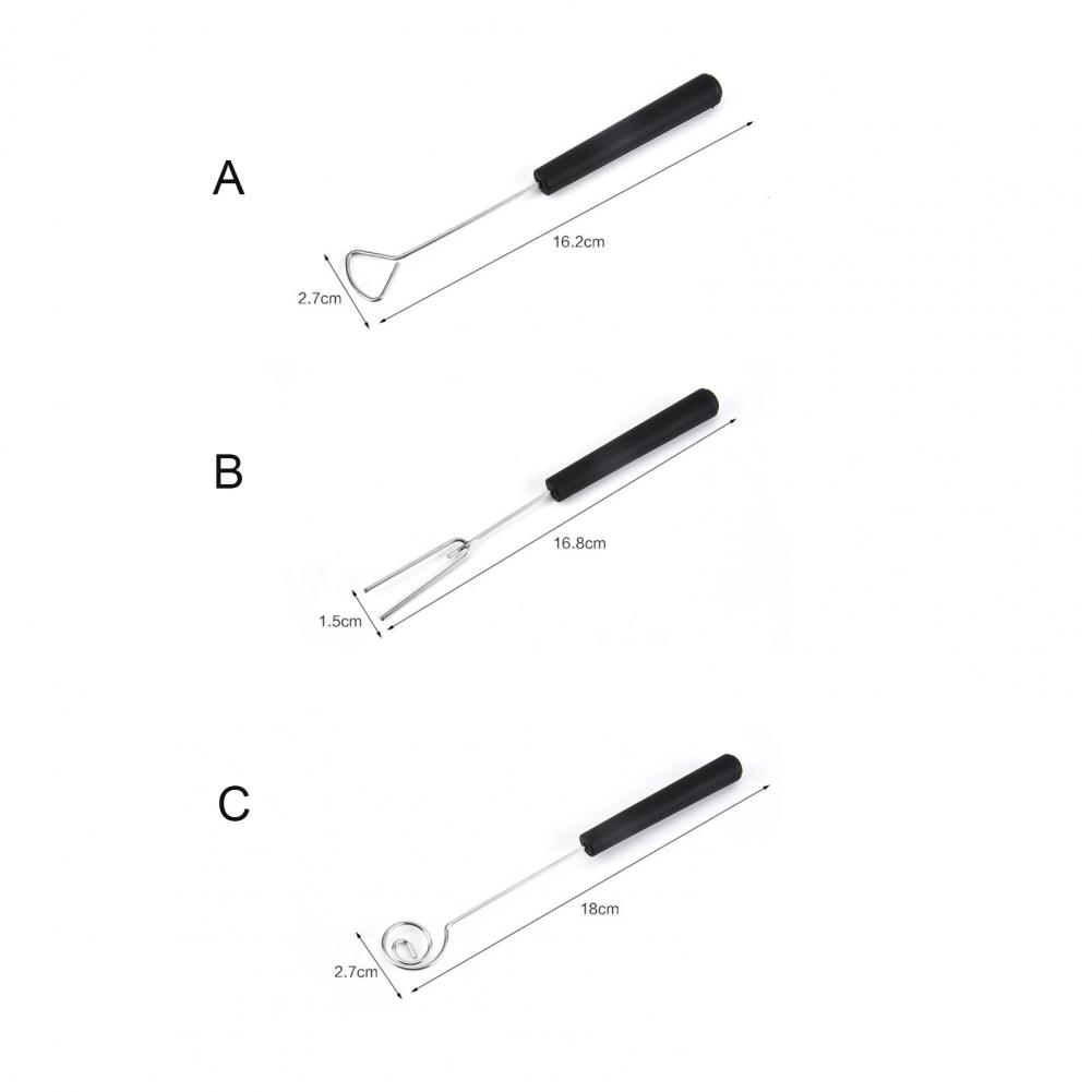 Set De 3 Fourchettes à Chocolat En Inox - Pour Truffes Et Pralines Maison - Ustensiles Pro Pâtisserie