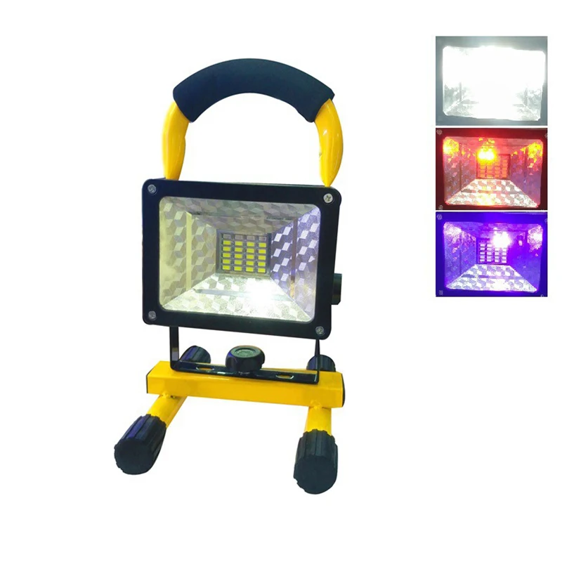 outdoor floodlight Rechargeable Portable LED Floodlight 30W Security Outdoor Work Light Lamp Home Accessories best outdoor flood lights