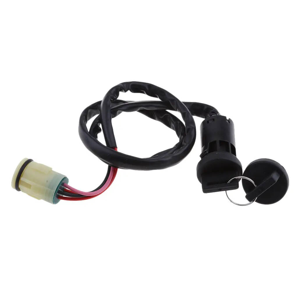 4 Wires Plastic Ignition Key Switch for Honda Foreman 450 Models Replacement