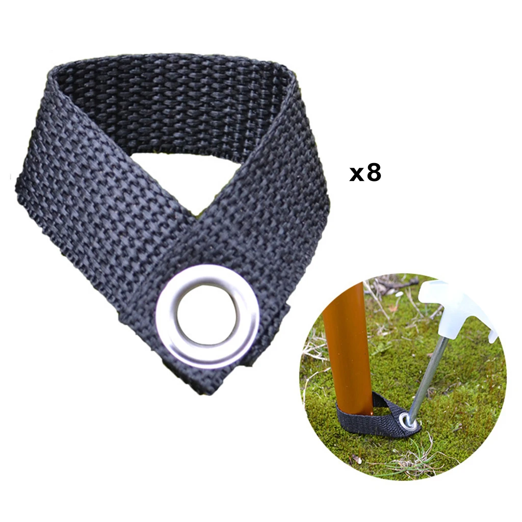 8PCS Outdoor Camping Tent Nail Fixing Buckle Camping Tent Pegs Awning Pole Fixed Buckles, Fix Tent Poles And Ground Nails