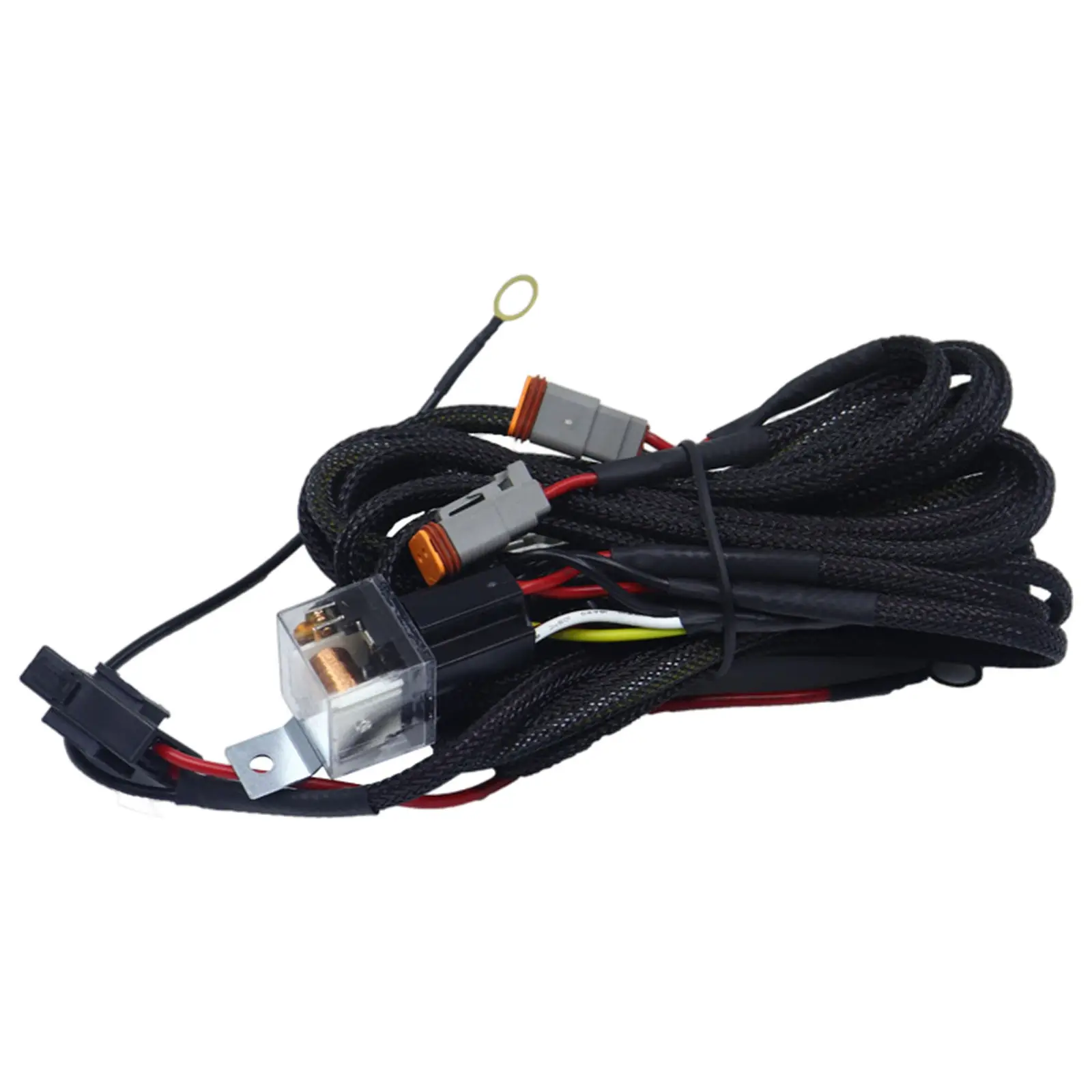 Foglight Wiring Harness 12V 40A Relay Universal Work Lamp Connector Switch Wire for Car Vehicle Parts Replacement Durable