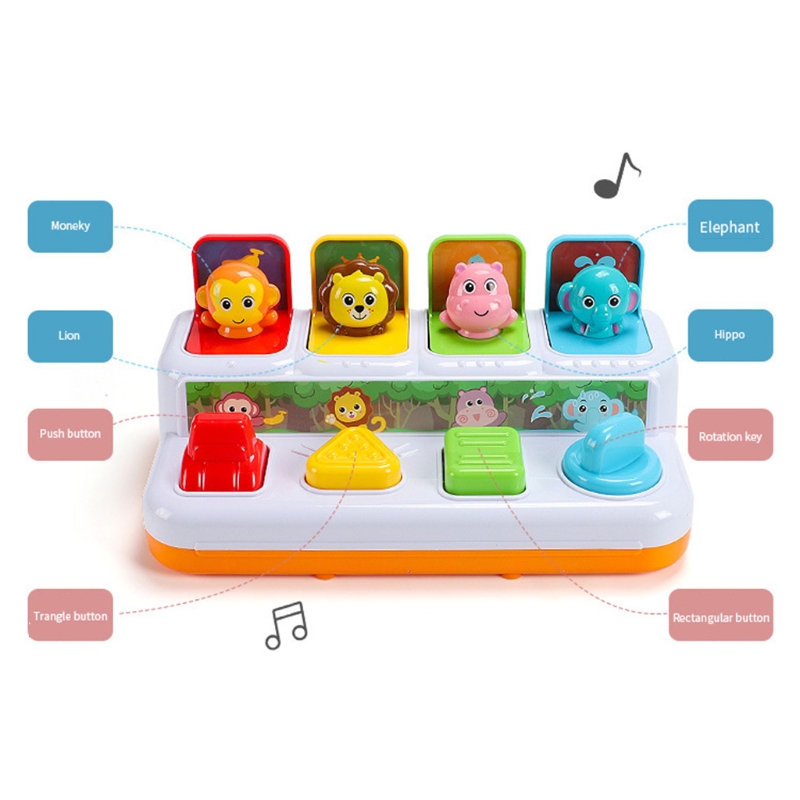 Conjunto de Brinquedo Jogo de Tabuleiro Realista dos Desenhos Placa de Brinquedo Animal com Imprensa Musical Elétrico Popup Interactivetoy Conjunto Animados Botão Torção 1 8 1 conjunto de jogos de tabuleiro elétricos