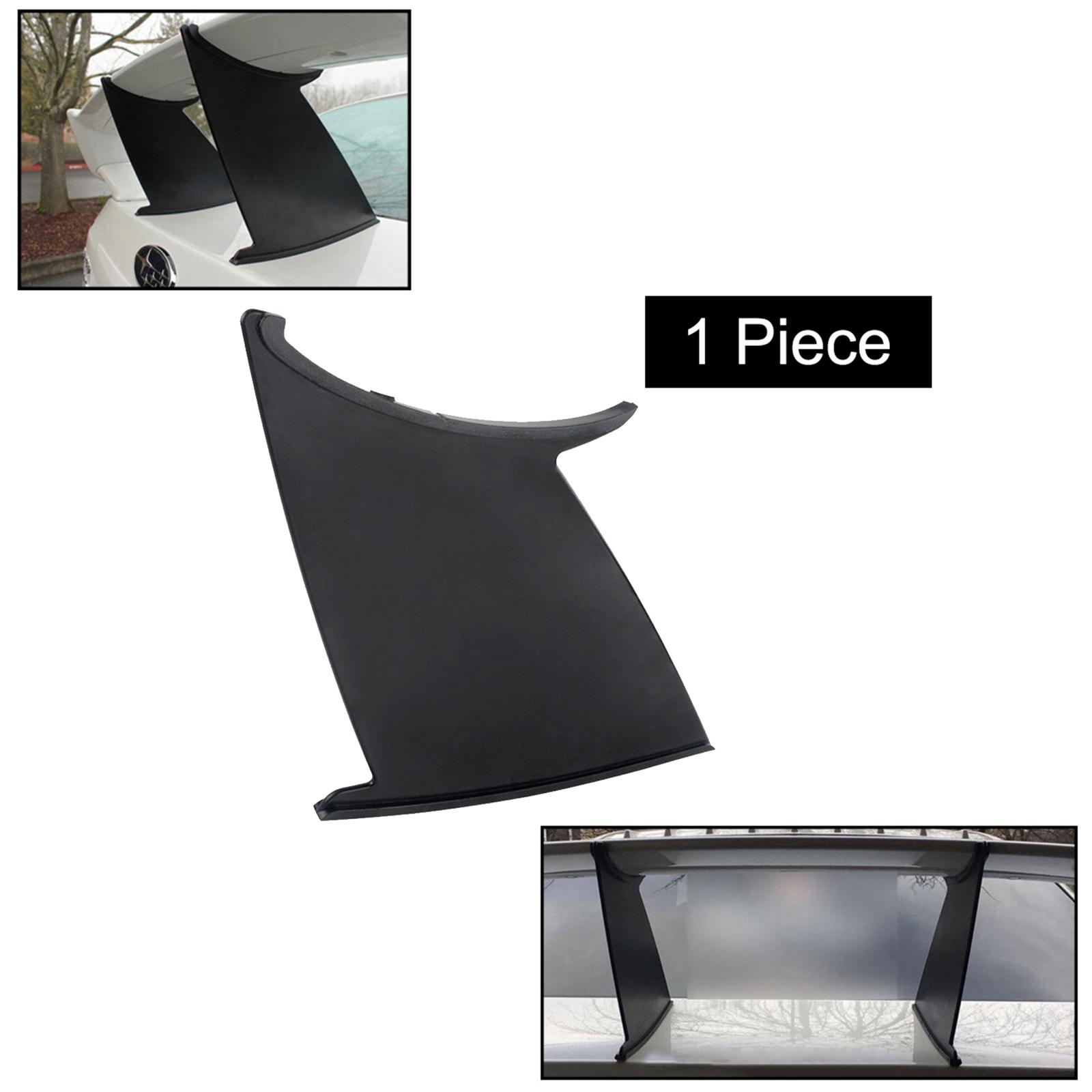 Car Rear Spoiler Wing Stabilizer Spoiler Wing Fit for Impreza Sti Sedan 2011-2014 Wing Stabilizer Support Rally Black