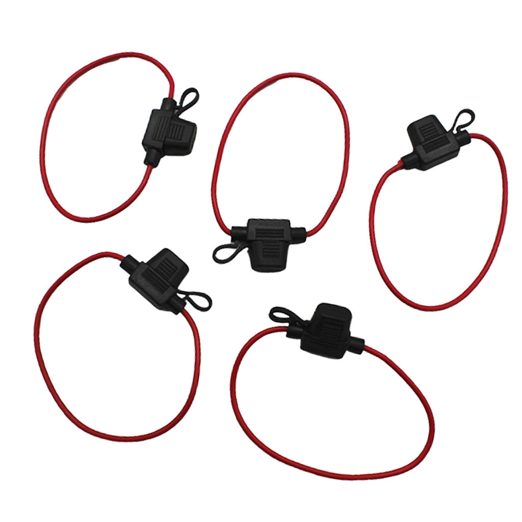 5x In-line Fuse Holder Mini-fuse DC 12V Fuse Sealed Fuses For